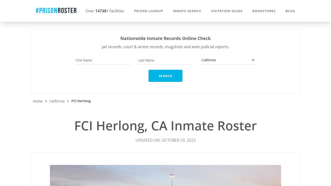 FCI Herlong, CA Inmate Roster - Prisonroster